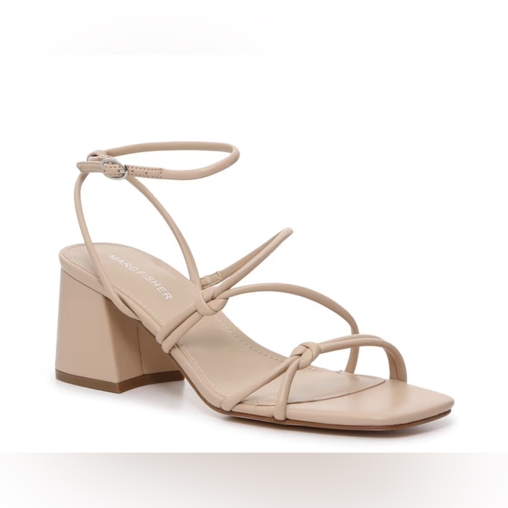Marc Fisher Gavery Sandal, Beige, Size 8